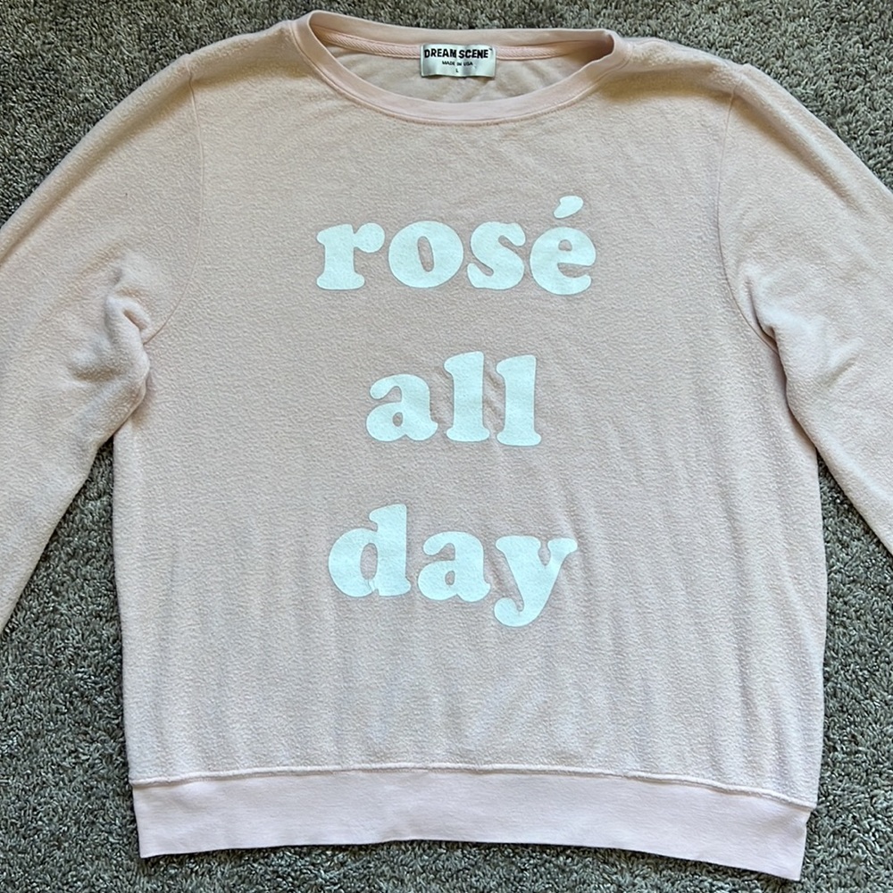 Dream Scene Rosé All Day Sweatshirt